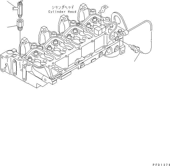 Схема запчастей Komatsu 4D102E-1C-US - ВОДН. КЛАПАН И ДАТЧИК ТЕМПЕРАТУРЫ ВОДЫ ДВИГАТЕЛЬ