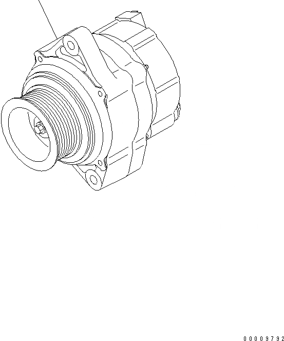 Схема запчастей Komatsu 4D102E-1B-1 - ГЕНЕРАТОР (A)(№89-) ДВИГАТЕЛЬ