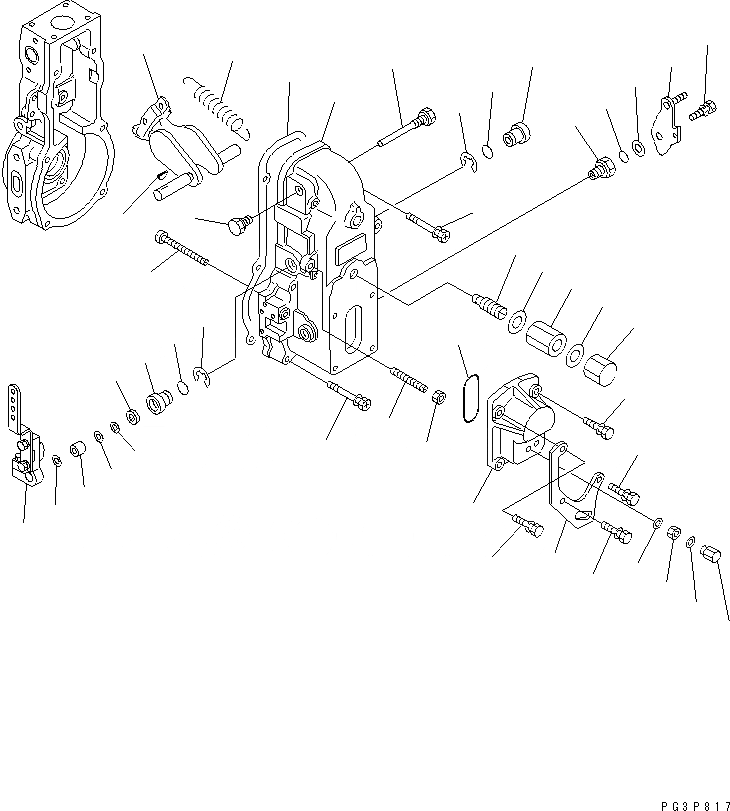 Схема запчастей Komatsu 4D102E-1C-1C - ТОПЛ. НАСОС (РЕГУЛЯТОР) (/) (ВНУТР. ЧАСТИ)(№7-) ДВИГАТЕЛЬ