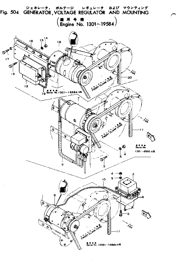 Схема запчастей Komatsu 4D120-10S - - -