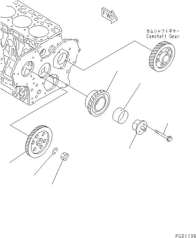 Схема запчастей Komatsu 4D84E-3E - ПРИВОД(№9-8) ДВИГАТЕЛЬ