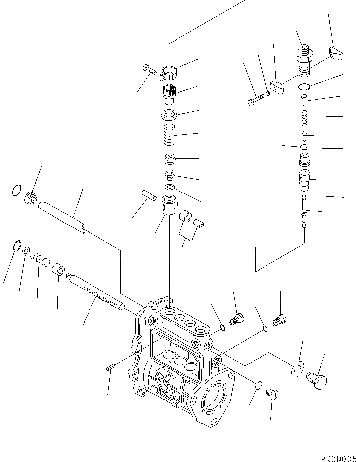 Схема запчастей Komatsu 4D88E-3F - ТОПЛ. НАСОС (НАСОС) (/) (ВНУТР. ЧАСТИ)(№8-) ДВИГАТЕЛЬ