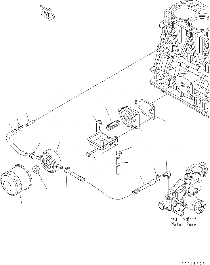 Схема запчастей Komatsu 4D88E-5X-BB - МАСЛ. ФИЛЬТР(№8-) ДВИГАТЕЛЬ