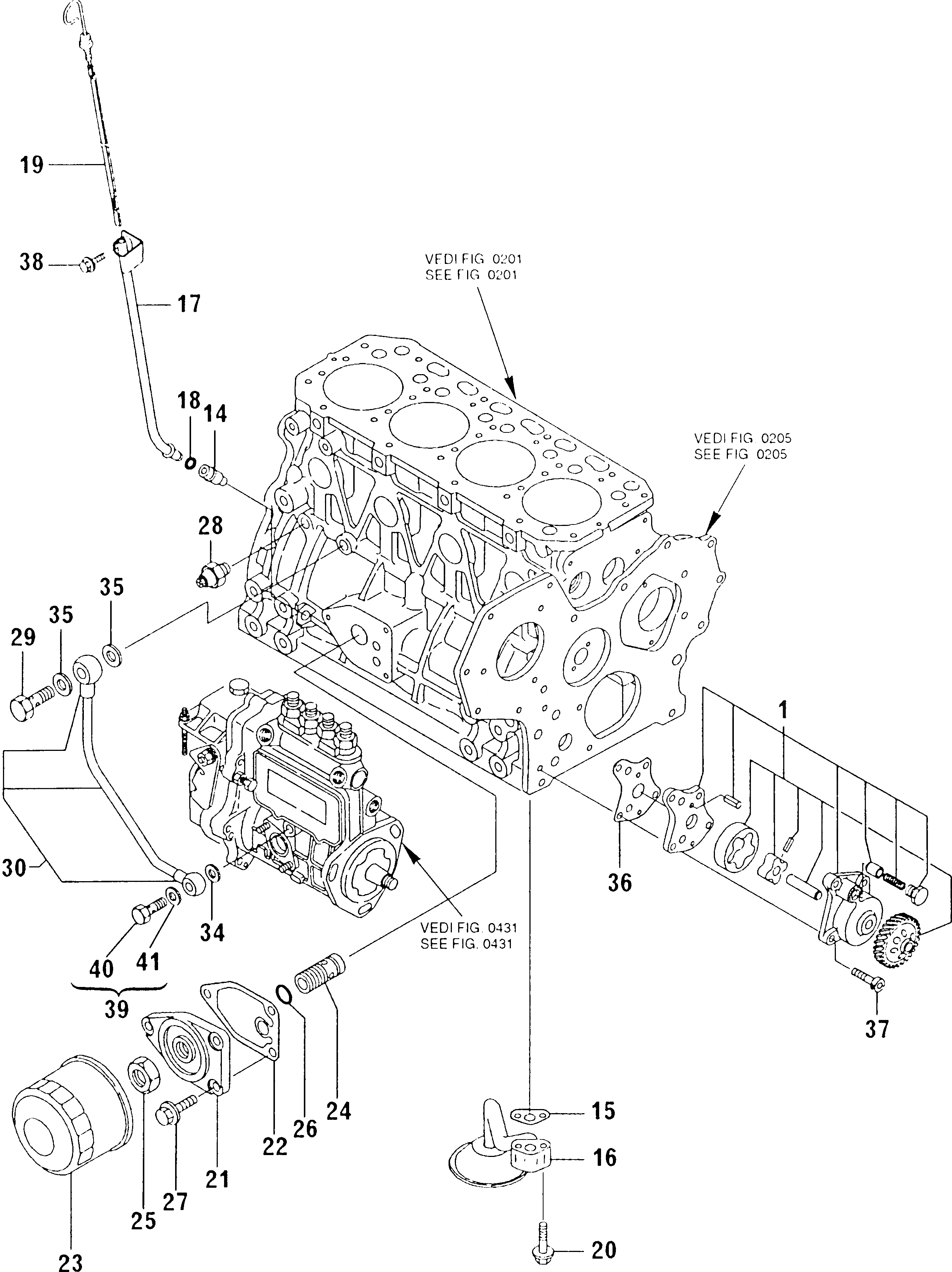 Схема запчастей Komatsu 4D88E-E1FD - СМАЗЫВ. НАСОС СИСТЕМА СМАЗКИ МАСЛ. СИСТЕМА