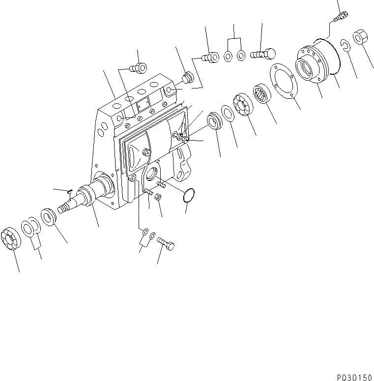 Схема запчастей Komatsu 4D94E-1A - ТОПЛ. НАСОС (НАСОС) (/) (ВНУТР. ЧАСТИ) ДВИГАТЕЛЬ