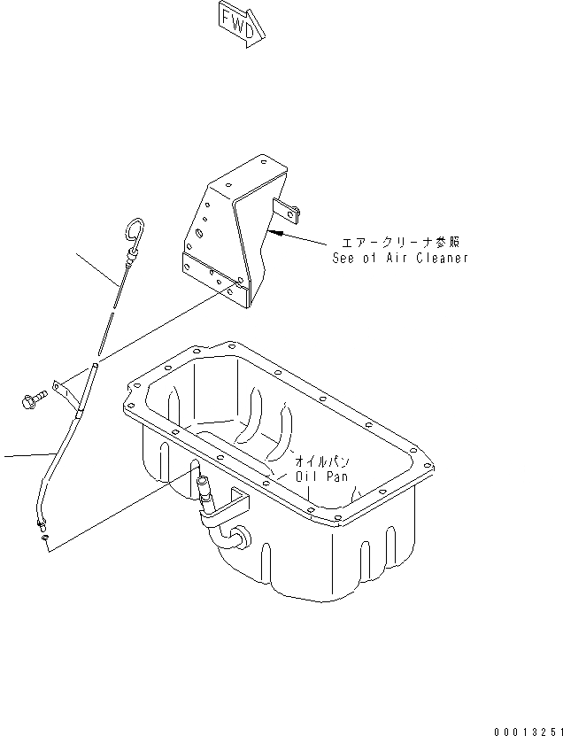 Схема запчастей Komatsu 4D94LE-2Z-AB - DIPSTIC(№-) ДВИГАТЕЛЬ