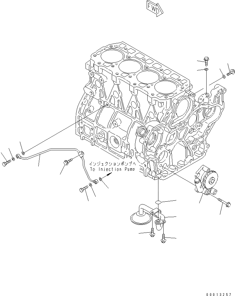 Схема запчастей Komatsu 4D94LE-2Z-AB - СМАЗЫВ. НАСОС(№-) ДВИГАТЕЛЬ