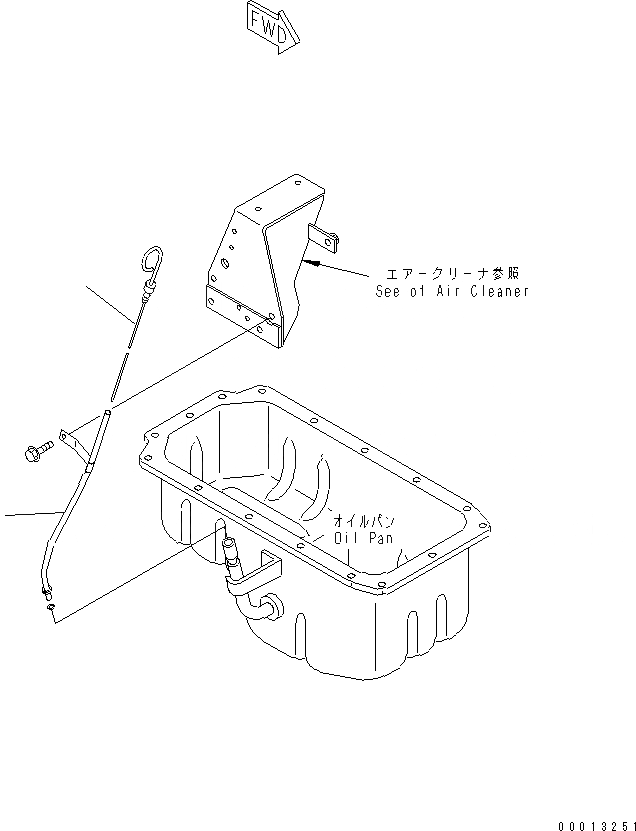 Схема запчастей Komatsu 4D94LE-2Z-AC - DIPSTIC(№-) ДВИГАТЕЛЬ