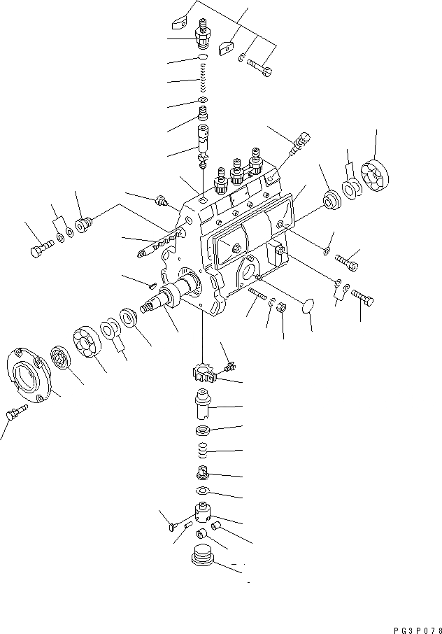 Схема запчастей Komatsu 4D95L-1H - ТОПЛ. НАСОС (НАСОС)(№8897-) ТОПЛИВН. СИСТЕМА