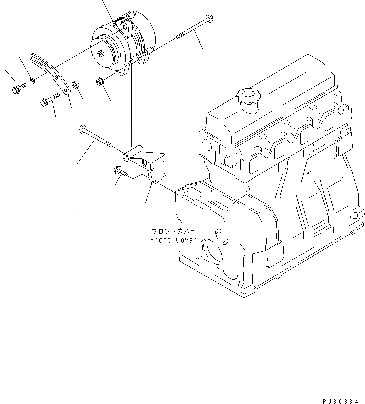 Схема запчастей Komatsu 4D95L-1K - - -