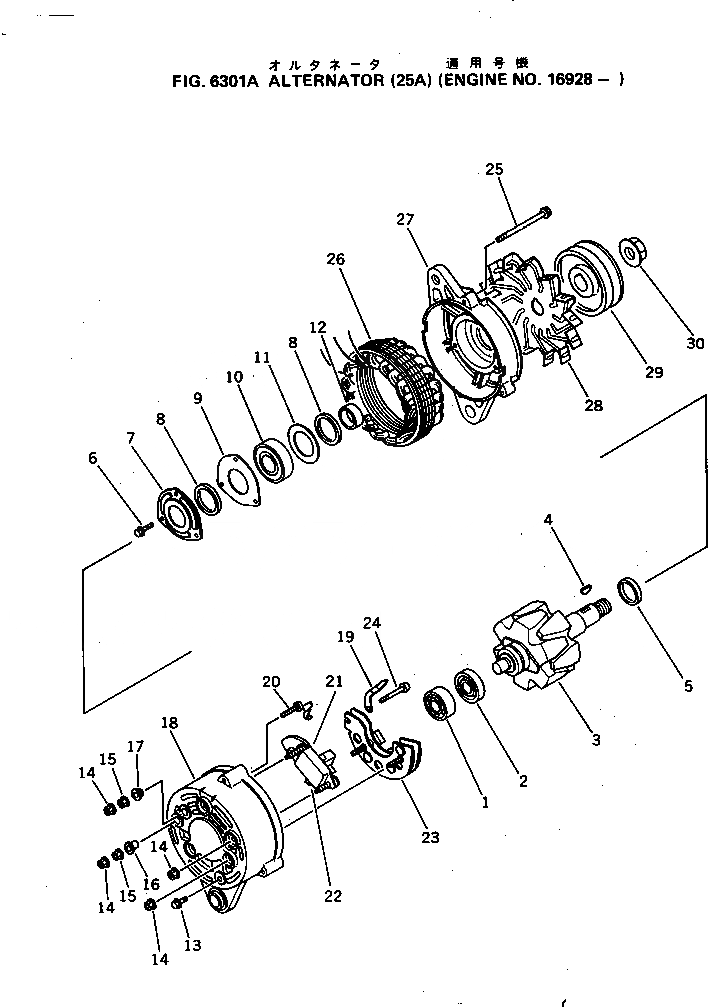 Схема запчастей Komatsu 4D95L-W-1A - - -