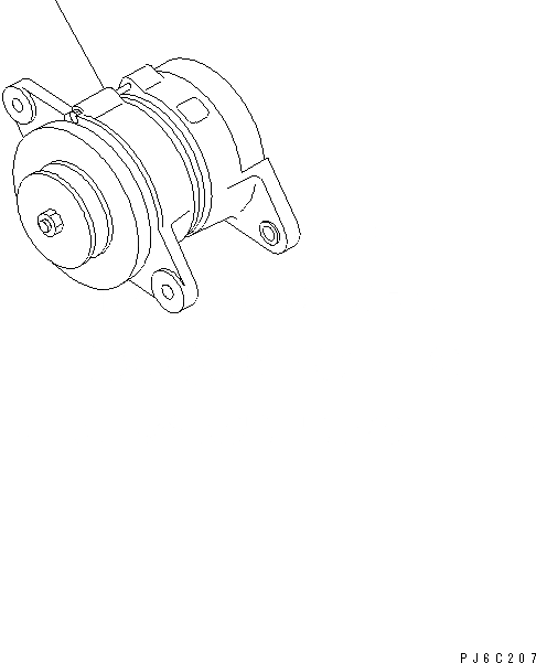 Схема запчастей Komatsu 4D95LE-2A - ГЕНЕРАТОР (A)(№-) ДВИГАТЕЛЬ