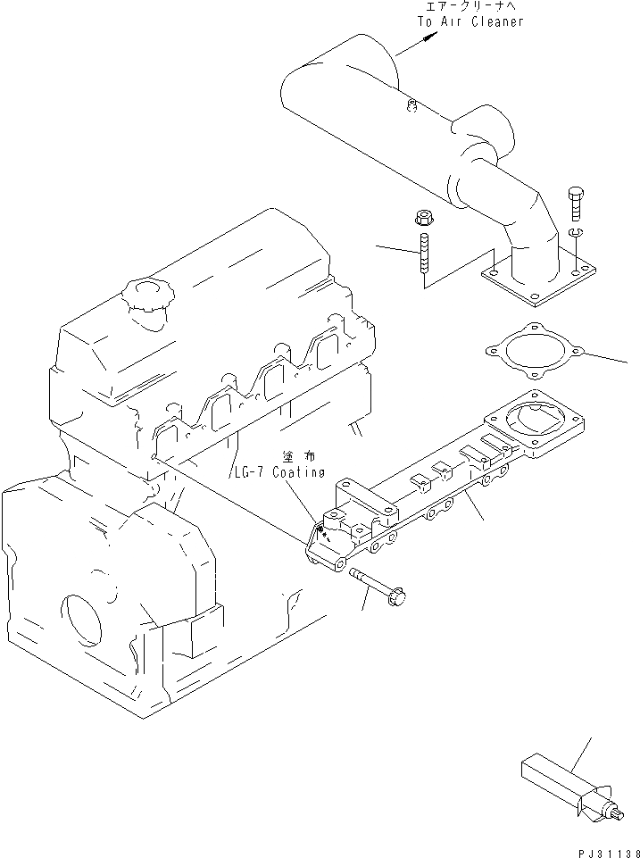 Схема запчастей Komatsu 4D95S-W-1D - - -