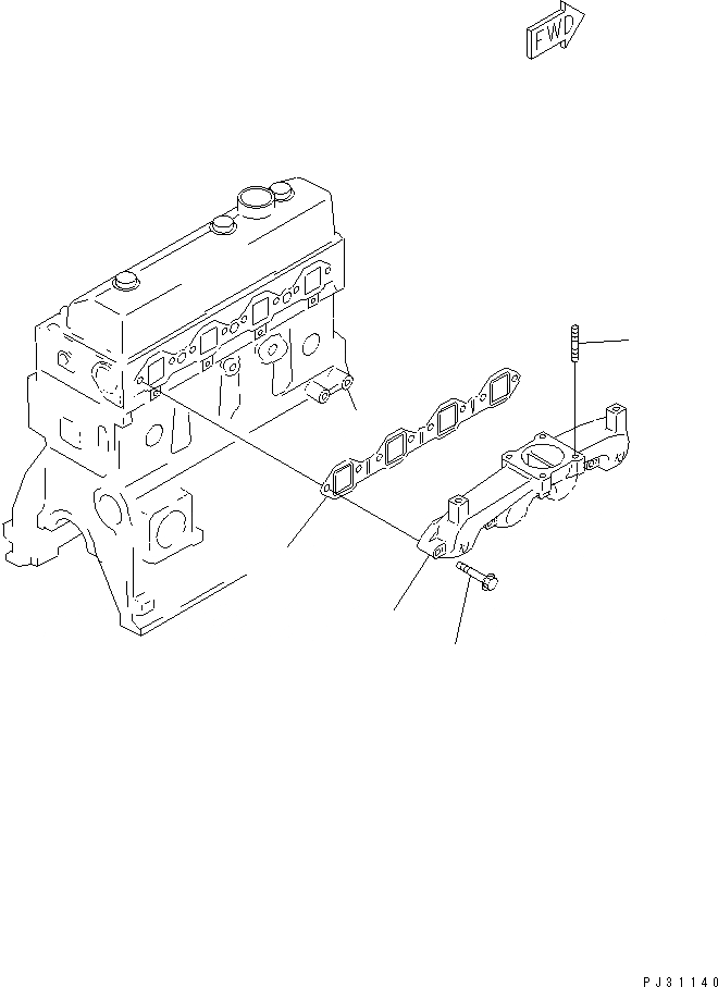 Схема запчастей Komatsu 4D95S-W-1D - - -