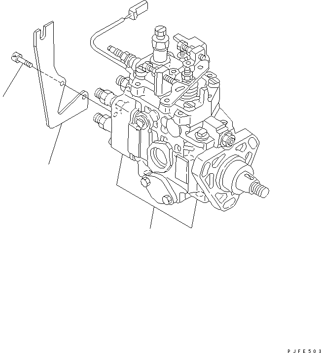 Схема запчастей Komatsu 4D98E-1GD-F - ТОПЛ. НАСОС И ЭЛЕМЕНТЫ КРЕПЛЕНИЯ ДВИГАТЕЛЬ