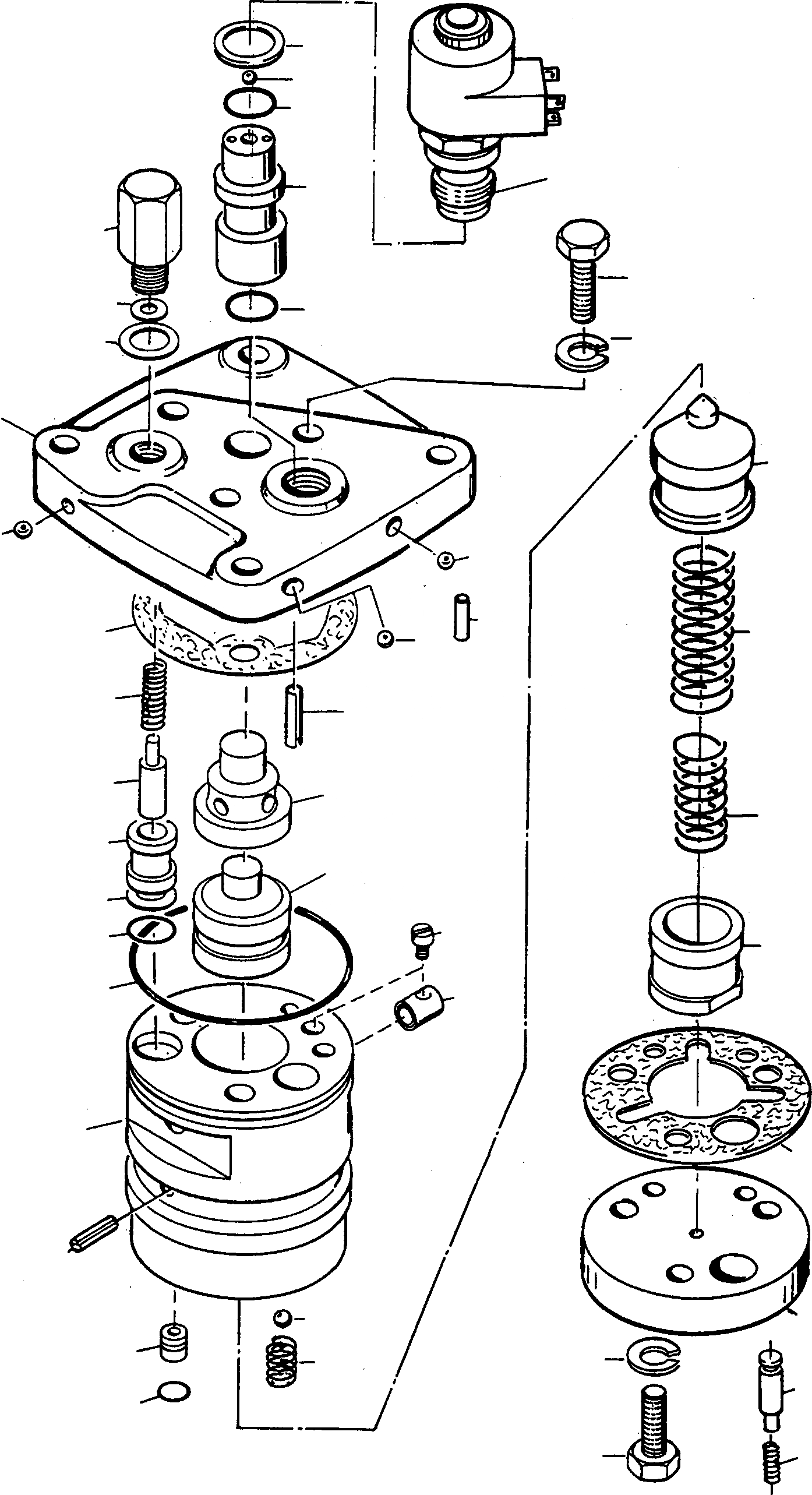 Схема запчастей Komatsu 50E - PRESSURE REGULATING КЛАПАН, POWERSHIFT ПРИВОД ТРАНСМИССИЯ И ЗАДН. МОСТ