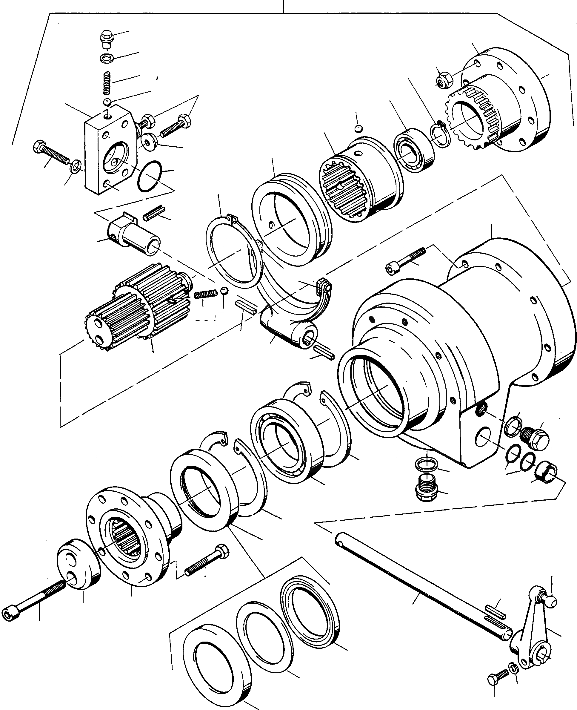 Схема запчастей Komatsu 50E - МОСТ CUT OFF МОСТ CUT OFF