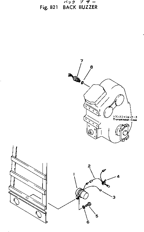 Схема запчастей Komatsu 540-1 - BACK BUZZER(№-) ОПЦИОННЫЕ КОМПОНЕНТЫ