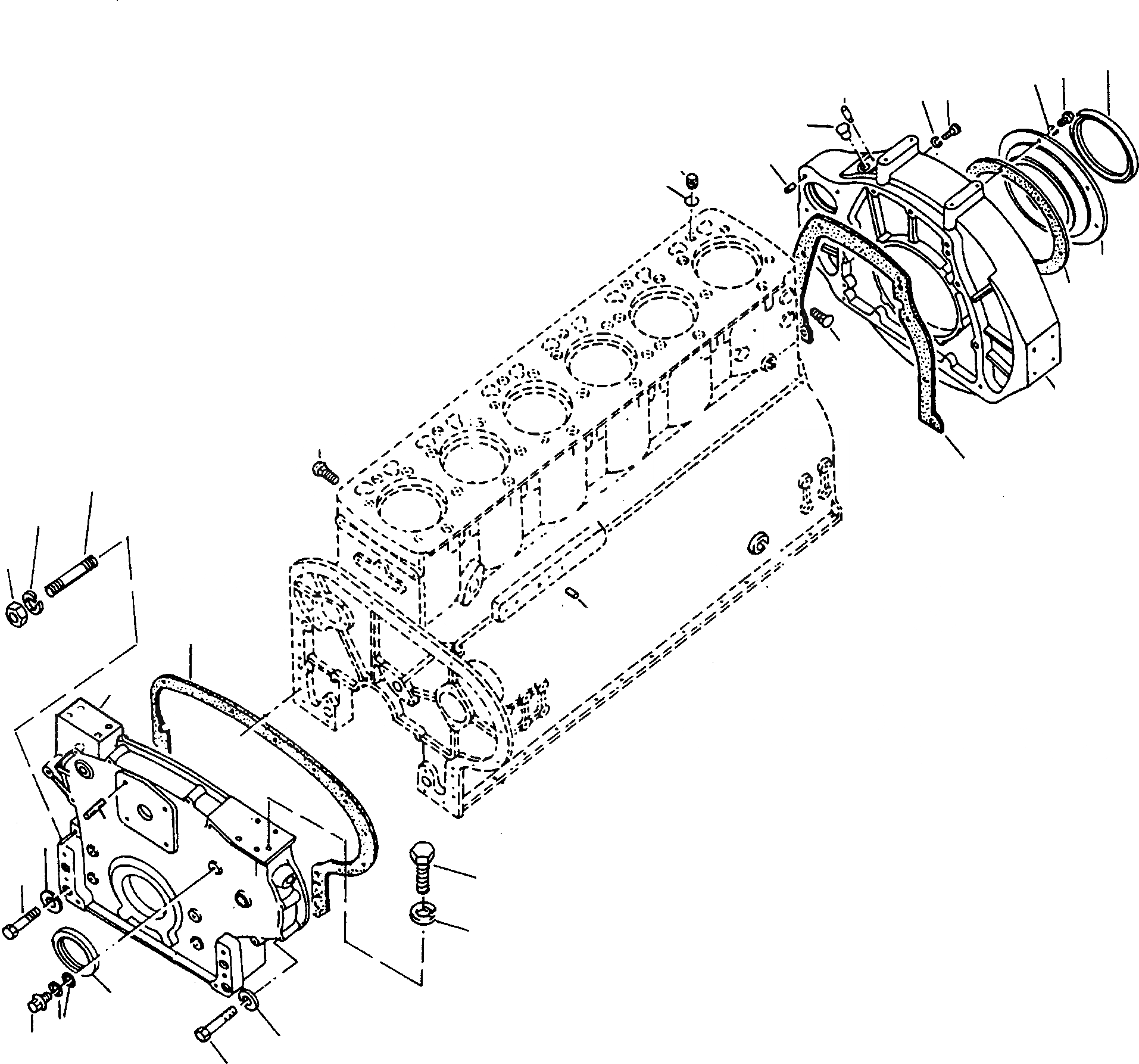 Схема запчастей Komatsu 60E - TIMING КОРПУС ШЕСТЕРЕНН. ПЕРЕДАЧИ И КАРТЕР МАХОВИКА ДВИГАТЕЛЬ, АКСЕССУАРЫ И ЭЛЕКТРИЧ. СИСТЕМА