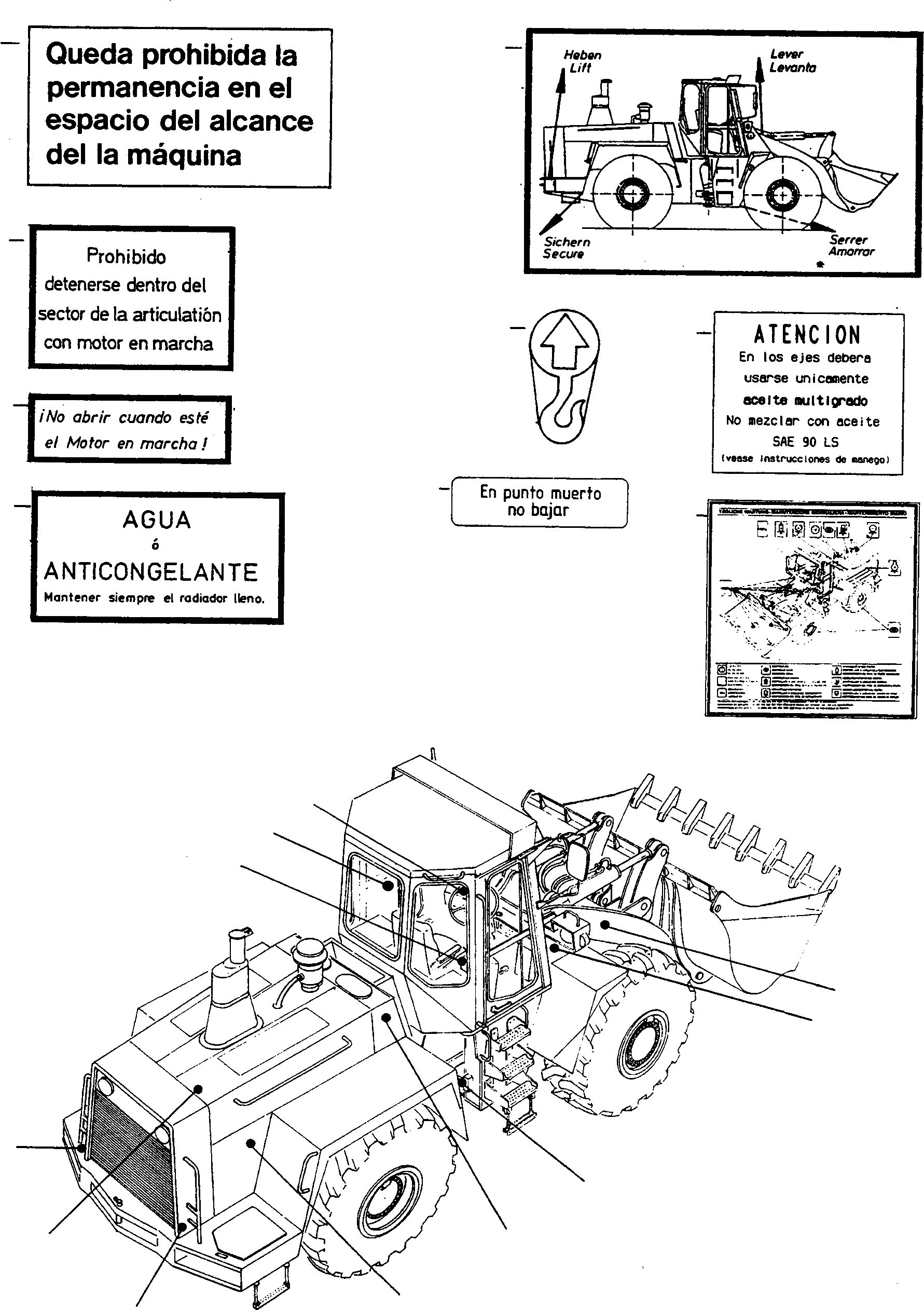 Схема запчастей Komatsu 60E - ТАБЛИЧКИS, ИСПАНИЯ ШАССИ И SUPERSTRUCTURE