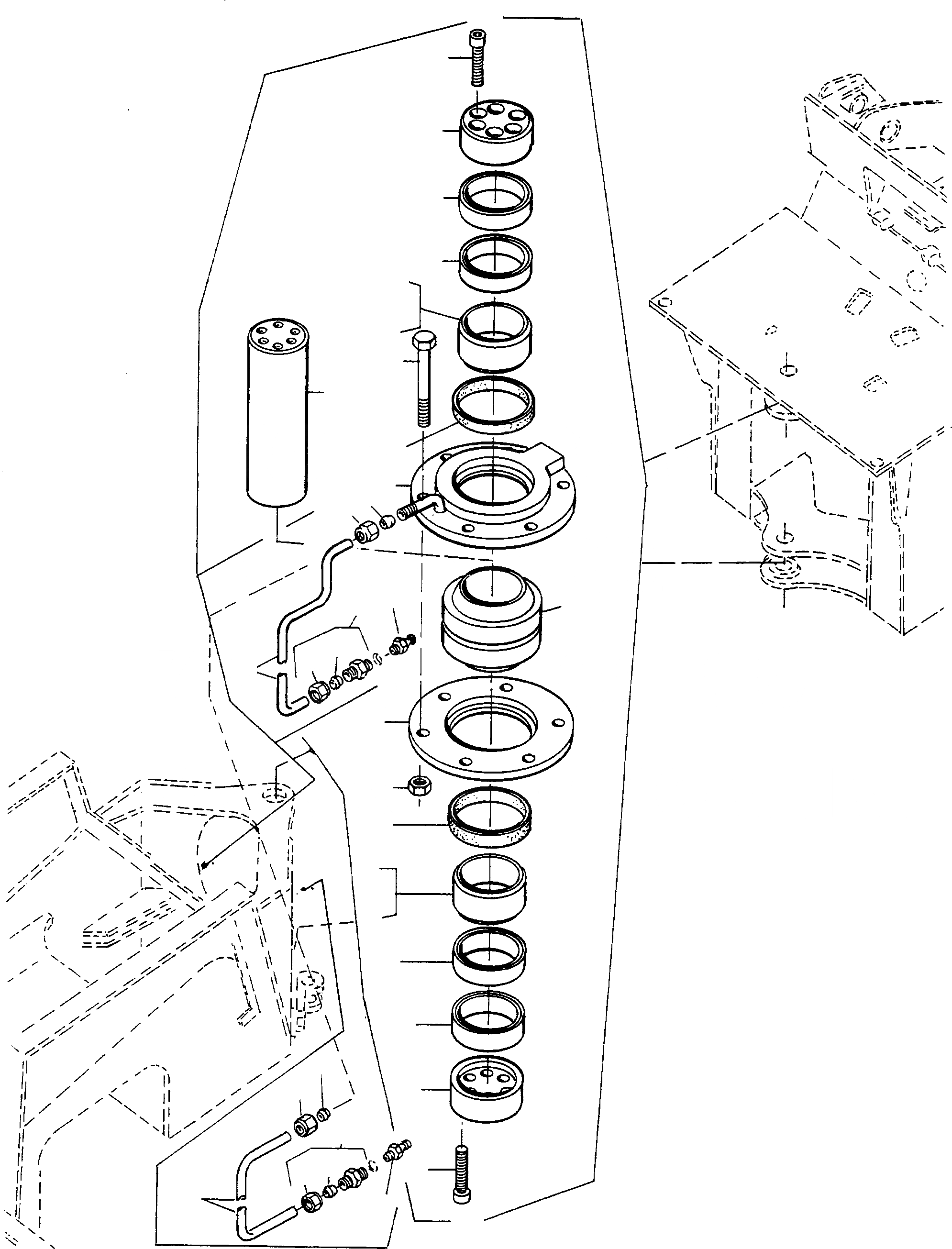 Схема запчастей Komatsu 60E - HINGE ШАССИ И SUPERSTRUCTURE