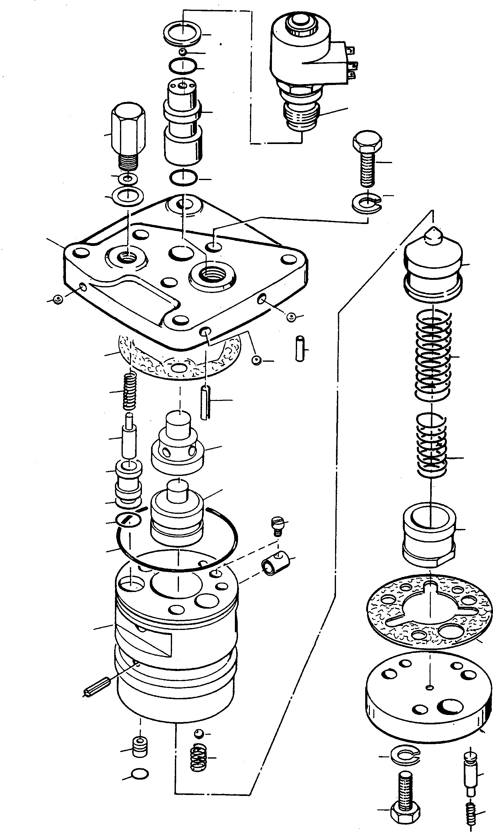 Схема запчастей Komatsu 60E - PRESSURE REGULATING КЛАПАН ТРАНСМИССИЯ И ЗАДН. МОСТ