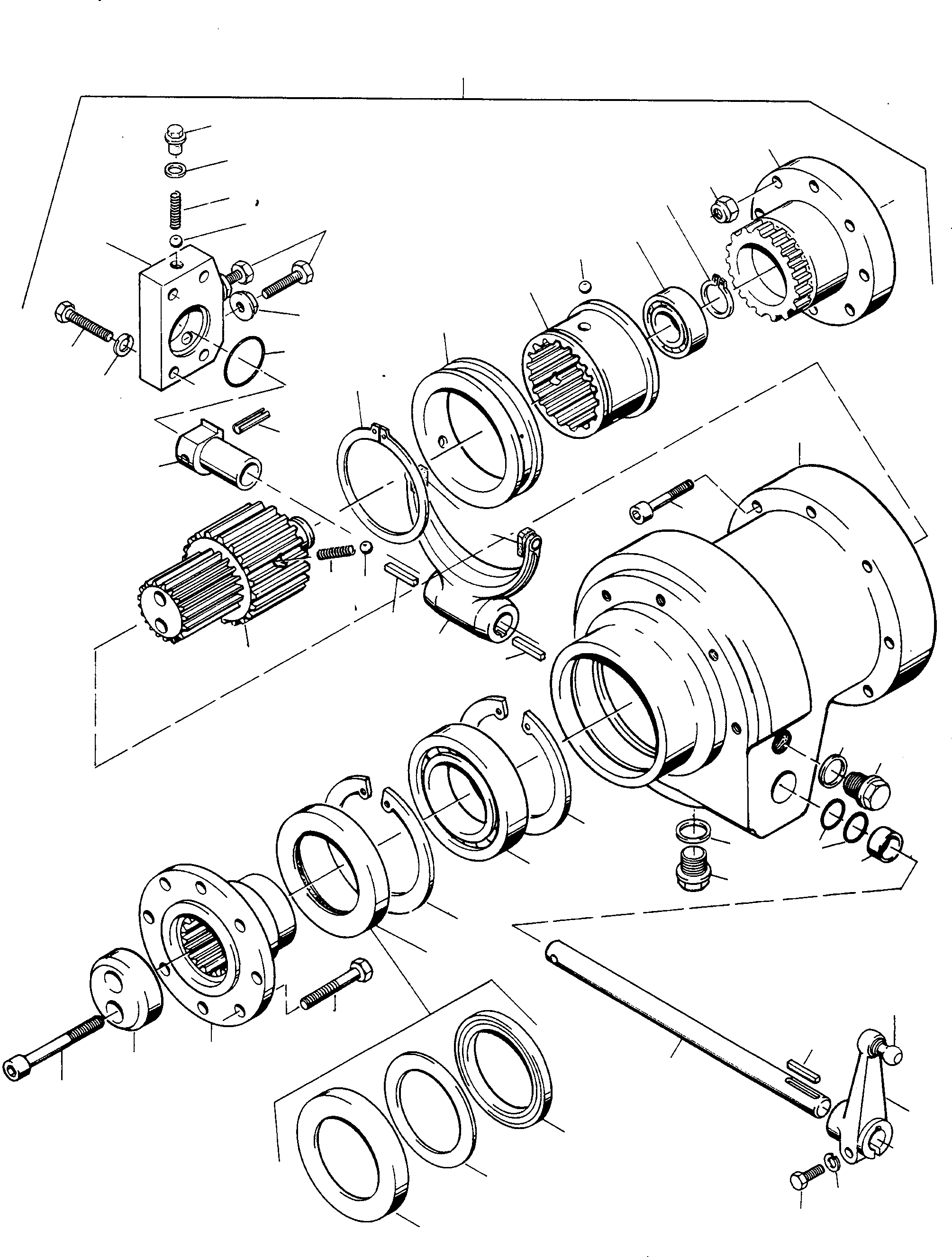 Схема запчастей Komatsu 60E - МОСТ CUT OFF МОСТ CUT OFF