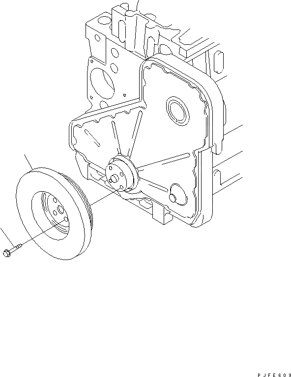 Схема запчастей Komatsu 6CT8.3-1CG-F - ДЕМПФЕР ДВИГАТЕЛЬ