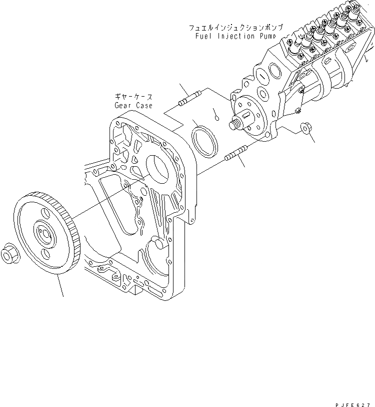 Схема запчастей Komatsu 6CT8.3-1CG-F - ТОПЛИВН. НАСОС СОЕДИНЕНИЕ ДВИГАТЕЛЬ