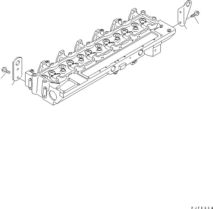 Схема запчастей Komatsu 6CT8.3-1CG-F - ПОДЪЕМ КОРПУС ДВИГАТЕЛЬ