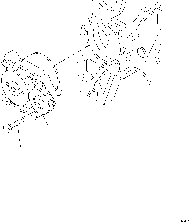 Схема запчастей Komatsu 6CT8.3-1CG-F - СМАЗЫВ. НАСОС ДВИГАТЕЛЬ