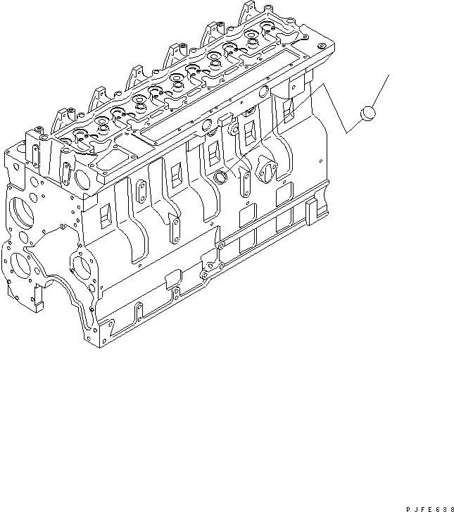 Схема запчастей Komatsu 6CT8.3-1CG-F - БЛОК ЦИЛИНДРОВ COVER ДВИГАТЕЛЬ