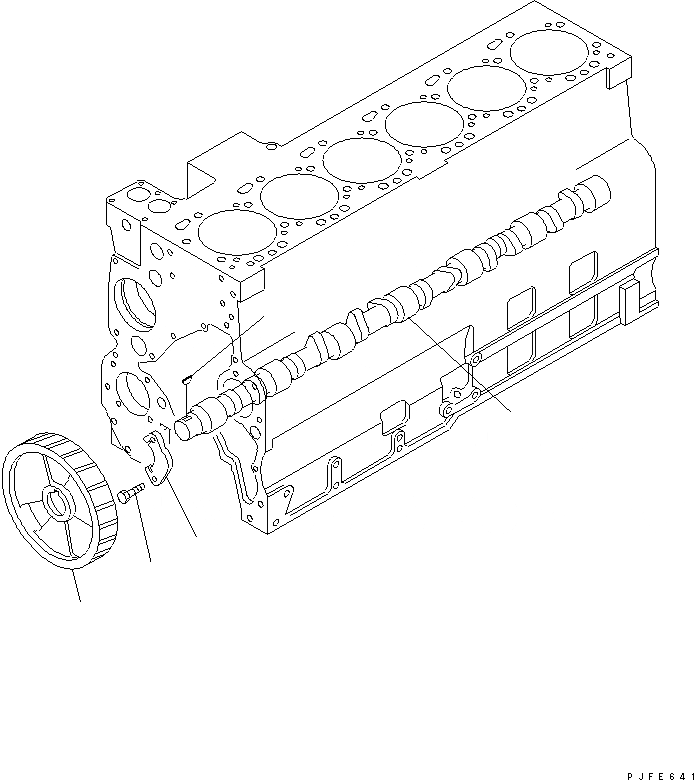 Схема запчастей Komatsu 6CT8.3-1CG-F - РАСПРЕДВАЛ ДВИГАТЕЛЬ