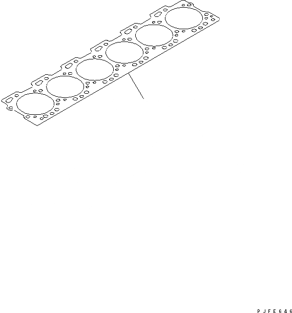Схема запчастей Komatsu 6CT8.3-1CG-F - ГОЛОВКА ЦИЛИНДРОВ ПРОКЛАДКА ДВИГАТЕЛЬ