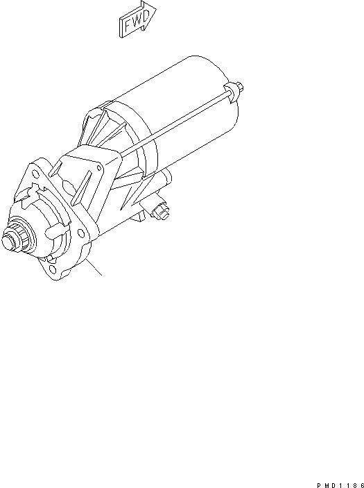 Схема запчастей Komatsu 6D102E-1F-C1 - СТАРТЕР (.KW)(№8-9) ДВИГАТЕЛЬ