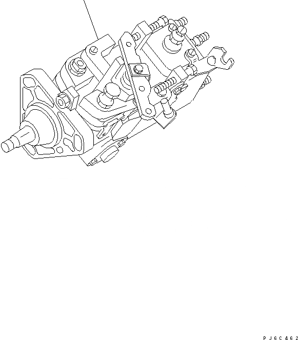 Схема запчастей Komatsu 6D102E-1F-C2 - ТОПЛ. НАСОС ДВИГАТЕЛЬ