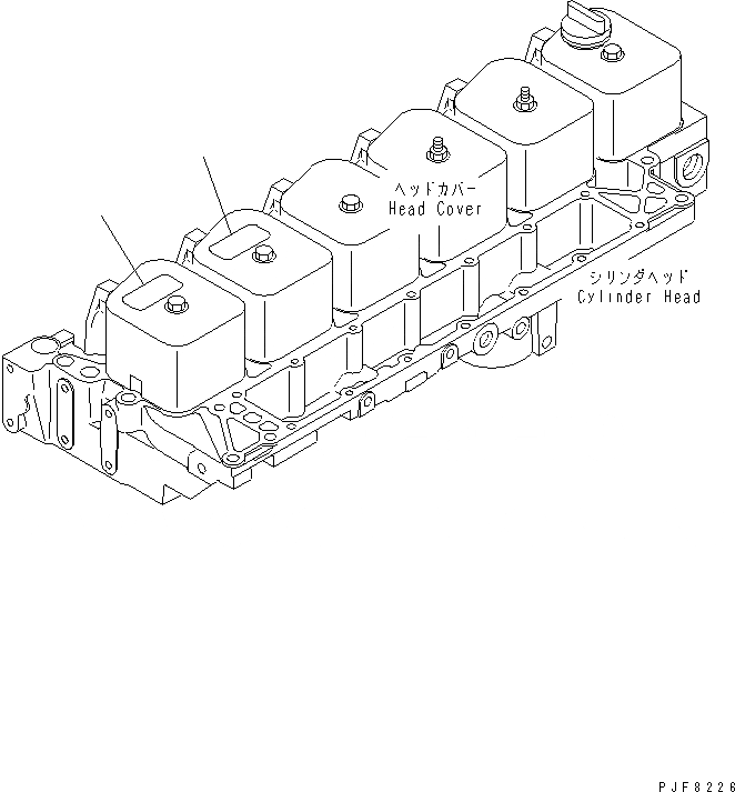 Схема запчастей Komatsu 6D102E-1F-C2 - ПРЕДУПРЕЖДАЮЩ. МАРКИРОВКА (АНГЛ.)(№8-) ДВИГАТЕЛЬ