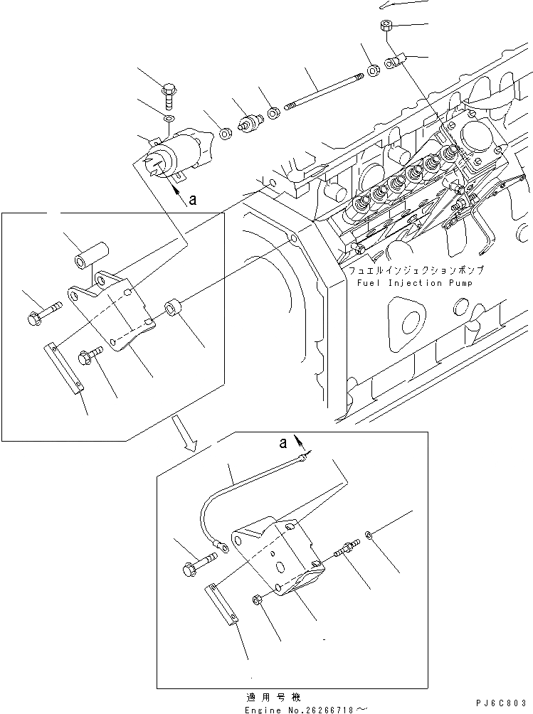 Схема запчастей Komatsu 6D102E-1F-D1 - СОЛЕНОИД(№9-) ДВИГАТЕЛЬ