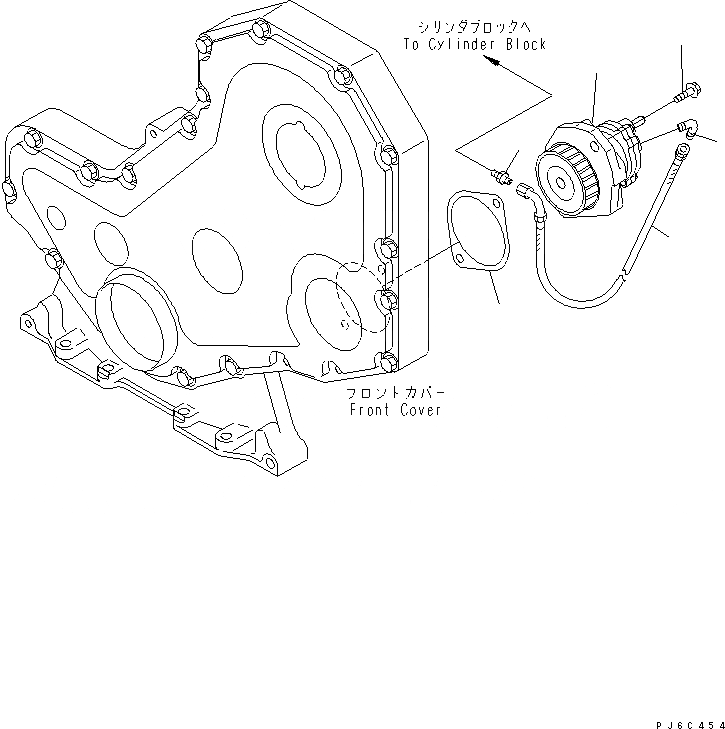 Схема запчастей Komatsu 6D102E-1F - VACUUM НАСОС(№9-) ДВИГАТЕЛЬ