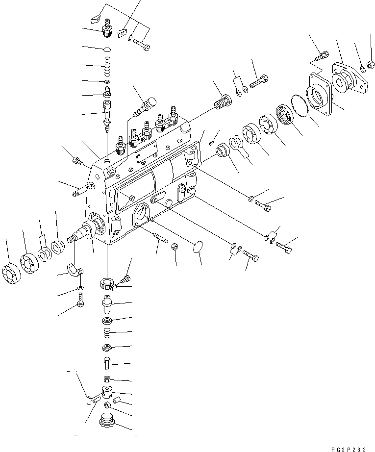 Схема запчастей Komatsu 6D105-1BB - - -