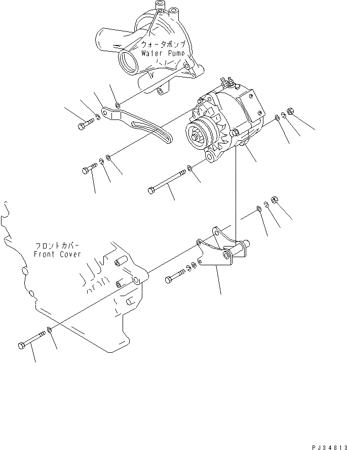 Схема запчастей Komatsu 6D105-1BB - - -