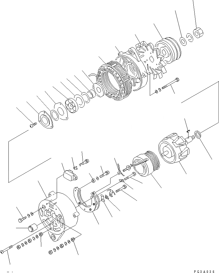 Схема запчастей Komatsu 6D105-1BB - - -