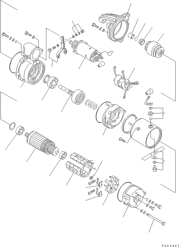 Схема запчастей Komatsu 6D105-1BB - - -