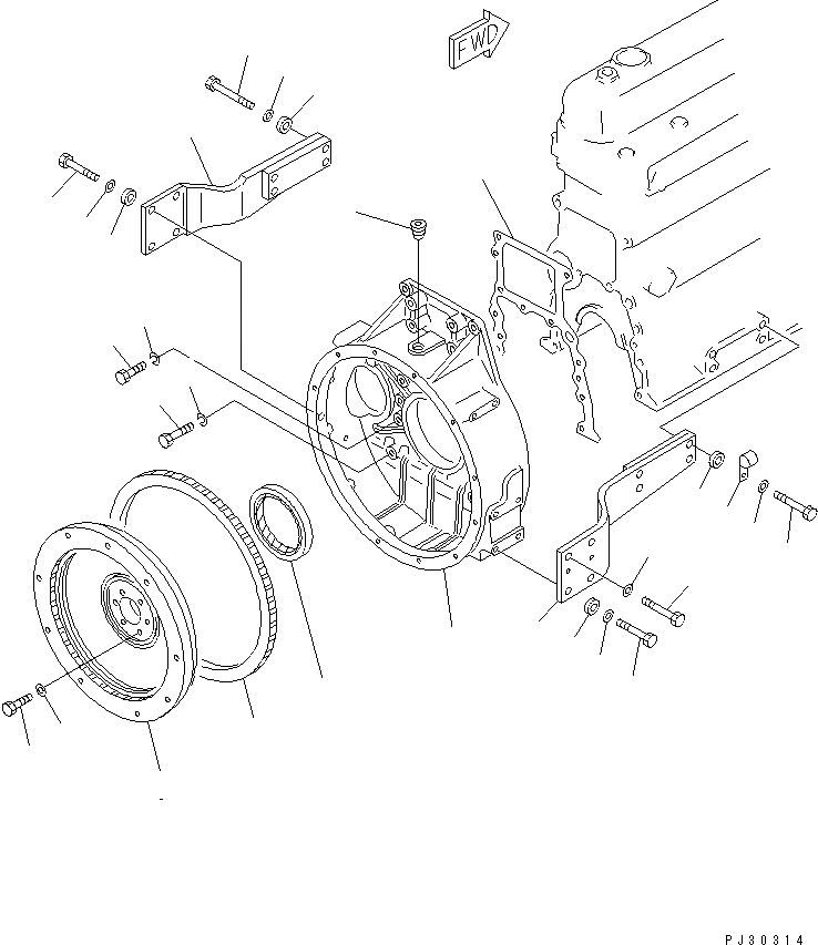 Схема запчастей Komatsu 6D105-1Z - - -