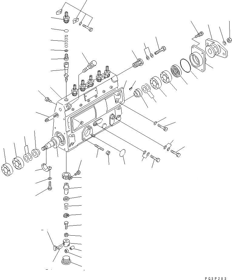 Схема запчастей Komatsu 6D105-1Z - - -