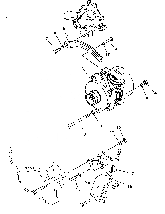 Схема запчастей Komatsu 6D105-1Z - - -