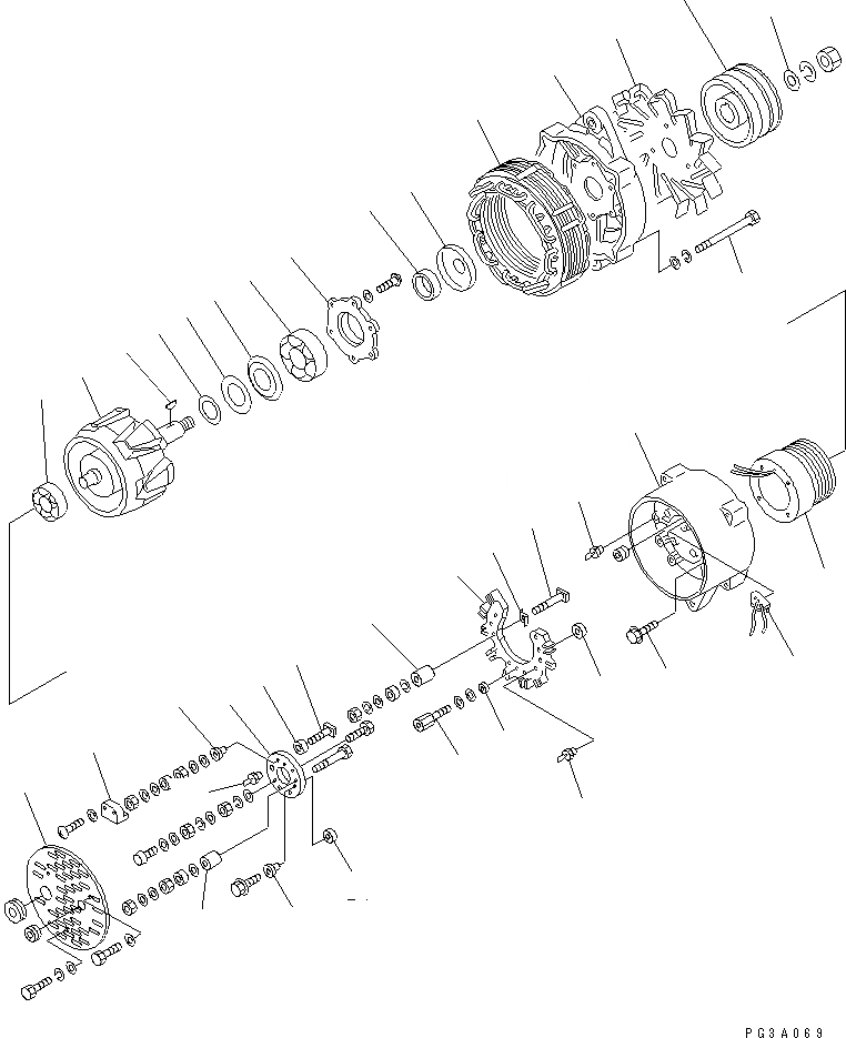 Схема запчастей Komatsu 6D105-1Z - - -