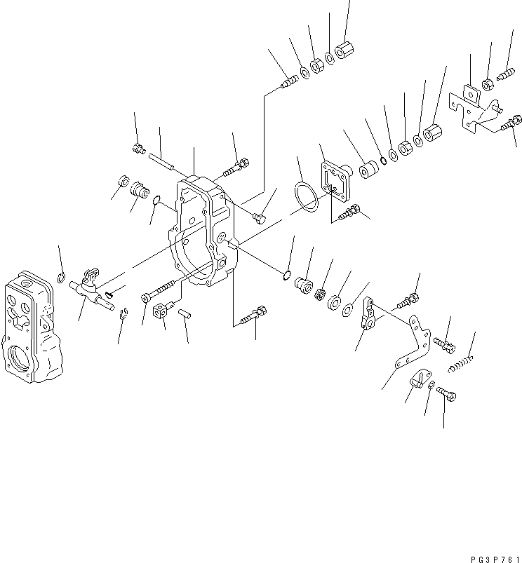 Схема запчастей Komatsu 6D125-1AM - ТОПЛ. НАСОС (РЕГУЛЯТОР) (/) (8PS)           (СПЕЦ-Я ДЛЯ БОЛЬШИХ ВЫСОТ.) (ВНУТР. ЧАСТИ)(№97-) ДВИГАТЕЛЬ