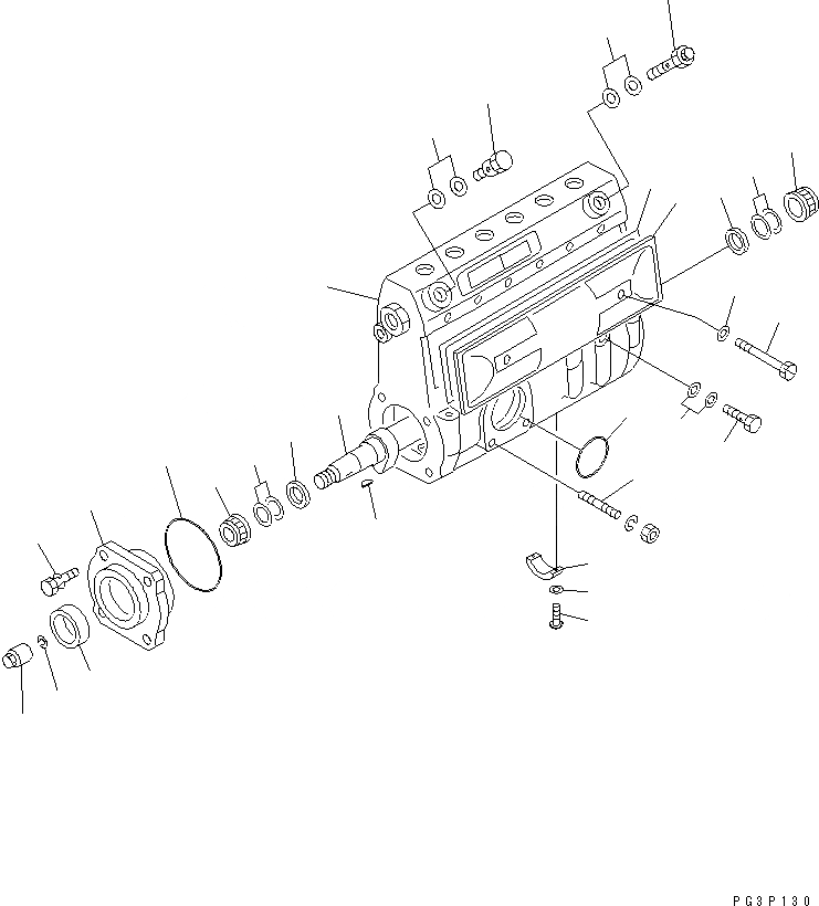 Схема запчастей Komatsu 6D125-1C - ТОПЛ. НАСОС (НАСОС) (/)(№79-) ТОПЛИВН. СИСТЕМА