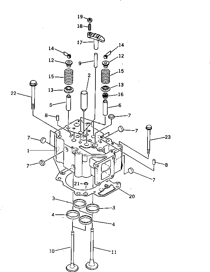 Схема запчастей Komatsu 6D125-1W - - -